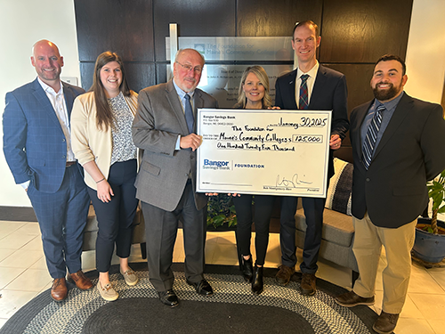 Maine Community College Check Presentation